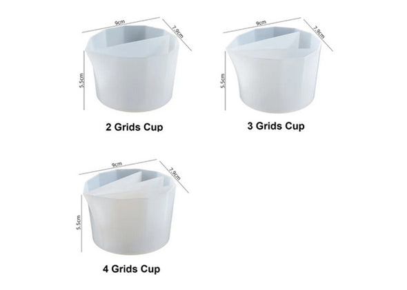 Colour mixing cup / soap / candle / resin / 2 / 3/ 4 grids