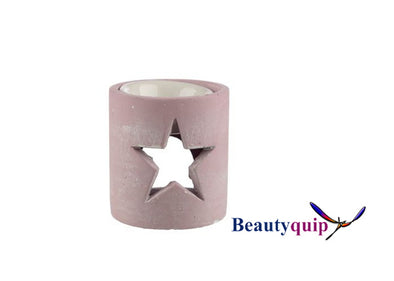 Pink Star Concrete Oil Burner