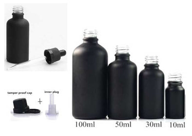 Black Essential Oil Bottles