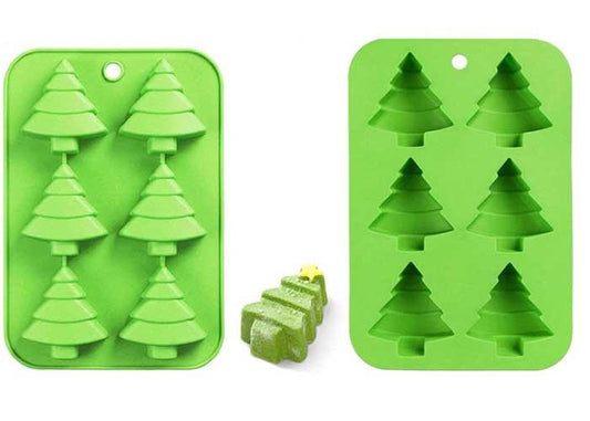 Soap Mold Christmas Trees 6 cavities