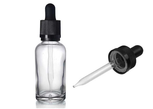 Clear Glass Essential Oil Bottle with Dropper 10ml