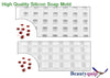 Silicon Mold / 35 Gem Shaped Cavities / Soap Mold / Wax Melts.