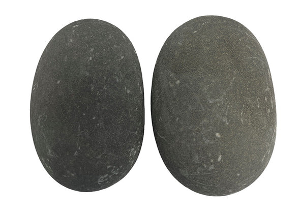 Natural Basalt Massage Foot Stones x 2