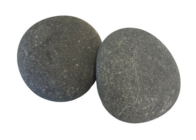 Large Natural Basalt Massage Stones - Pair