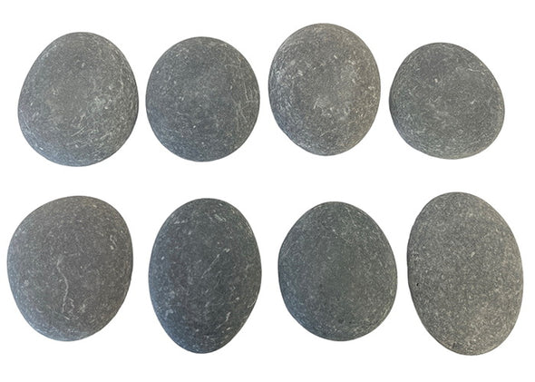 Natural Basalt Massage Spinal Layout Stones x 8