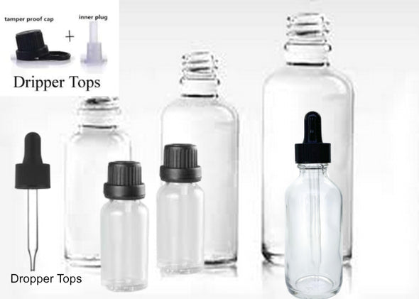 Clear Essential Oil Bottles