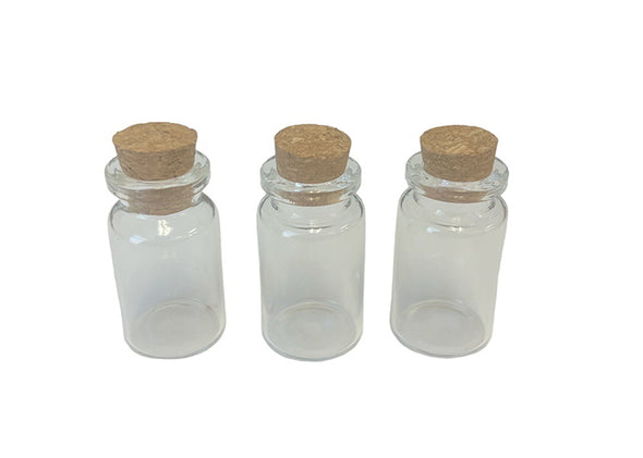 Glass Bottles Small with cork 8ml