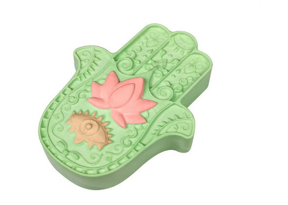 Lotus in Palm Soap Mold x 1 / 4 cavities