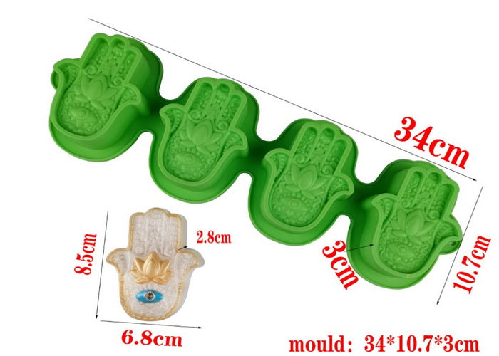 Lotus in Palm Soap Mold x 1 / 4 cavities