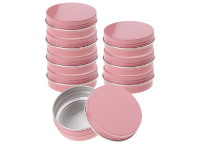 30gm Aluminium Tins / Cosmetic Pots / Pink