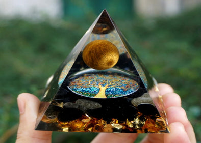 Pyramid Crystal Healing Tigers Eye.