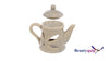 Ceramic Tea Pot Oil Burner with Lid - Sand