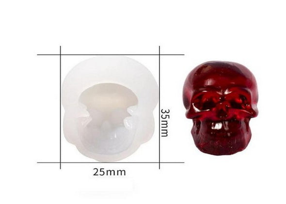 Mini Skull / candle mold / Soap Mold / plaster mold