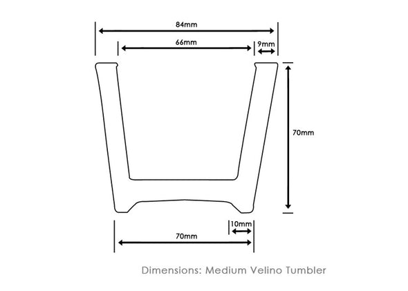 Velino Tumbler Medium Clear