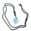 Heart Pendant Necklace- White Crystal